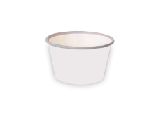 גביע נייר למרק 470 מ"ל  50 יח' -לבן